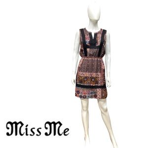 ⭐️Miss Me Boho Print Lace Back Dress [1466]
